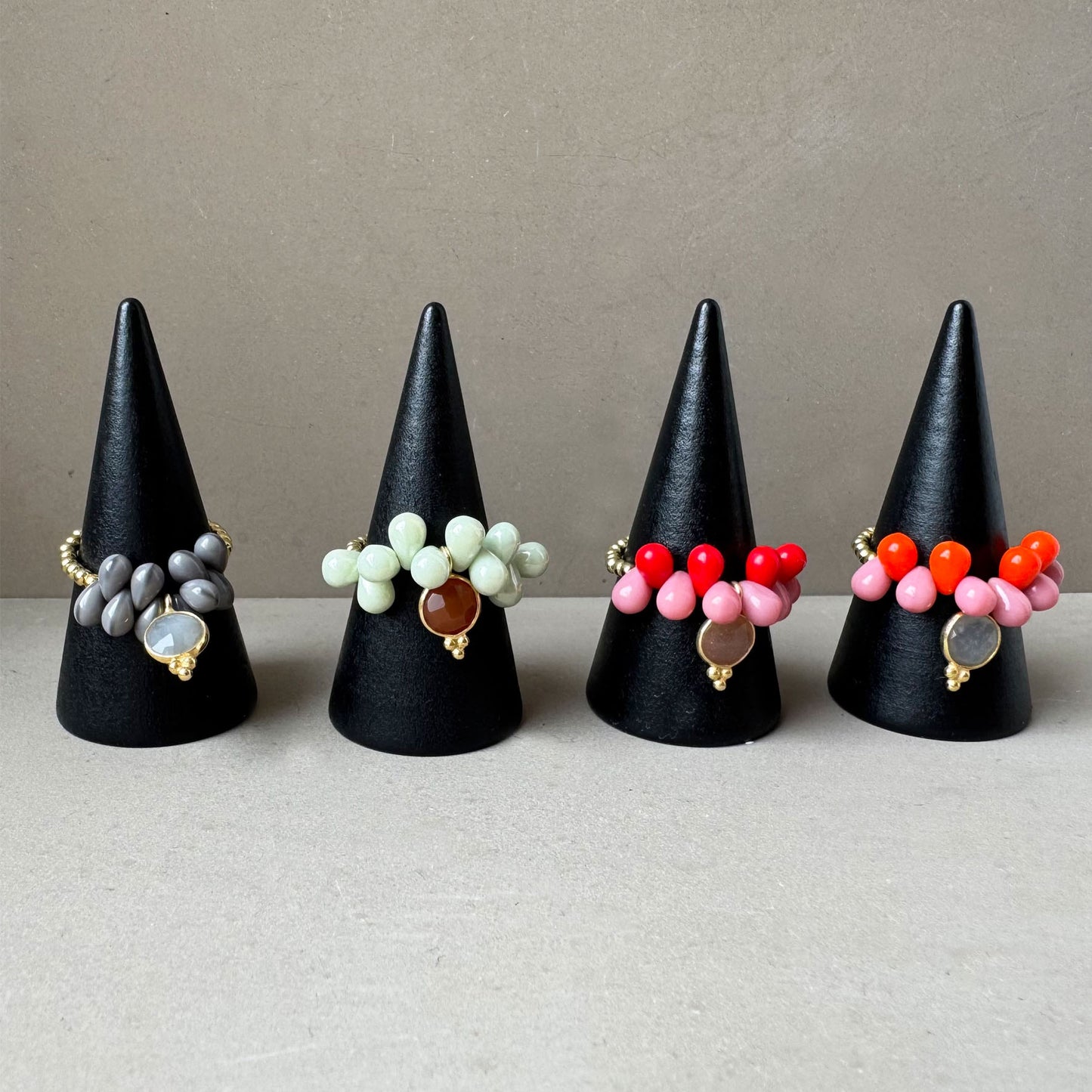 Ring Drops Sage Orange