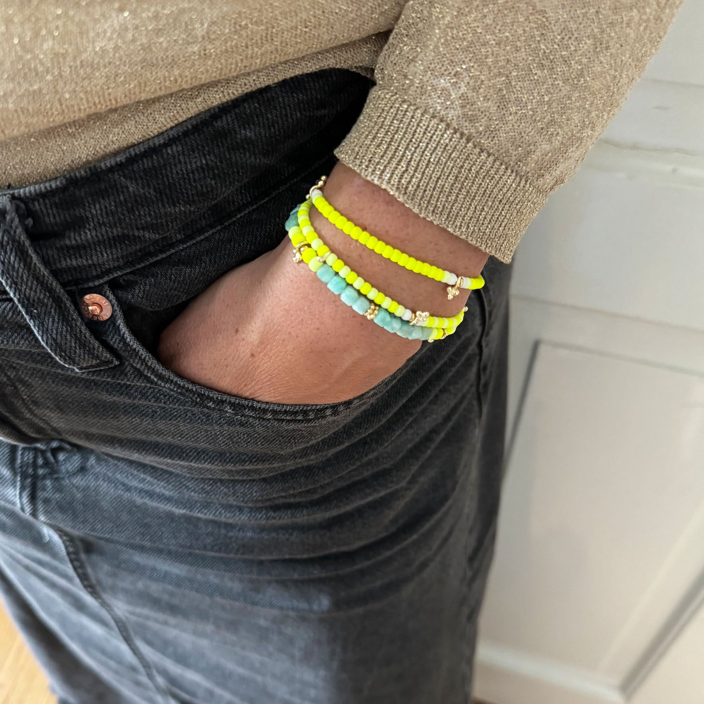 MINI ROC STRIPE YELLOW