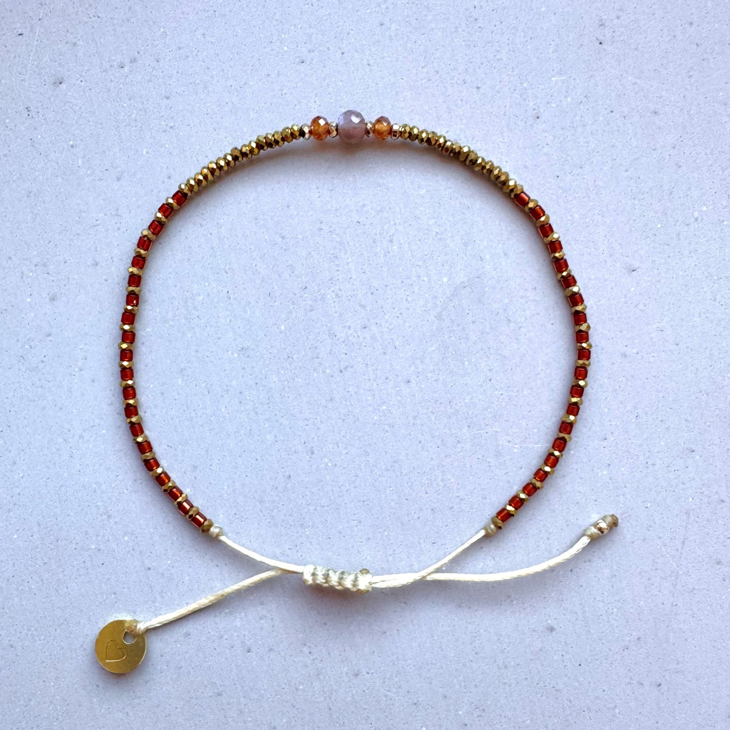 Fadenarmband Amber