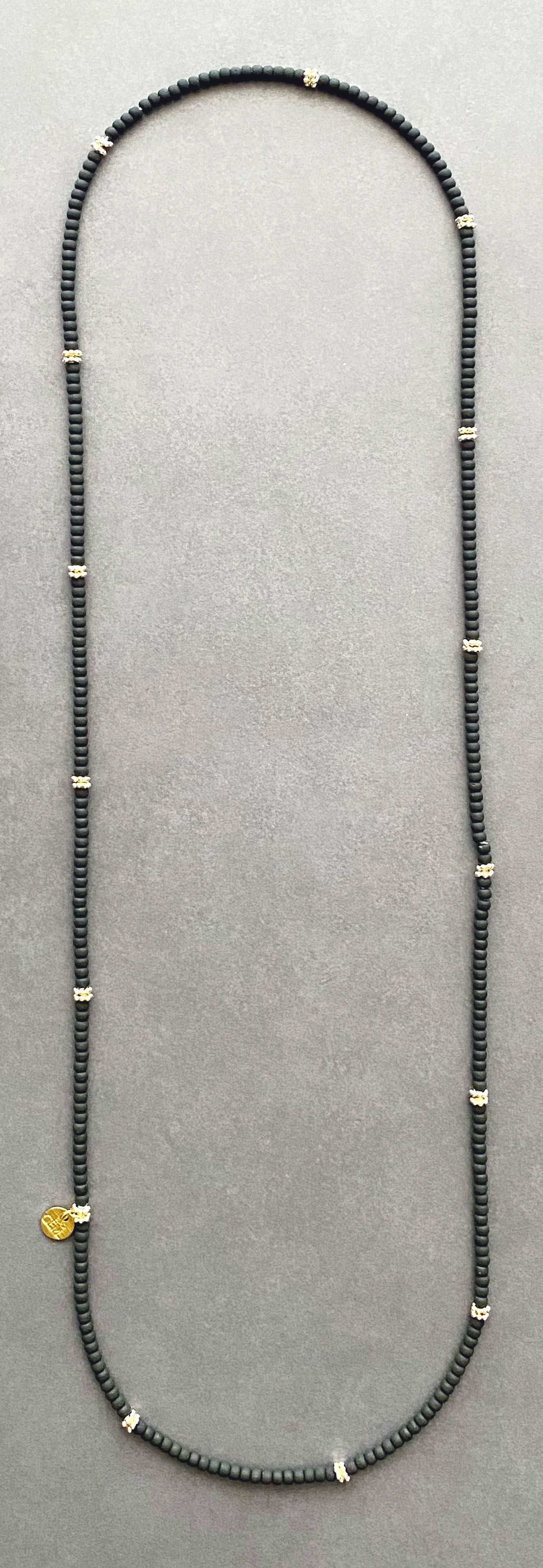 NECKLACE BLACK 80CM