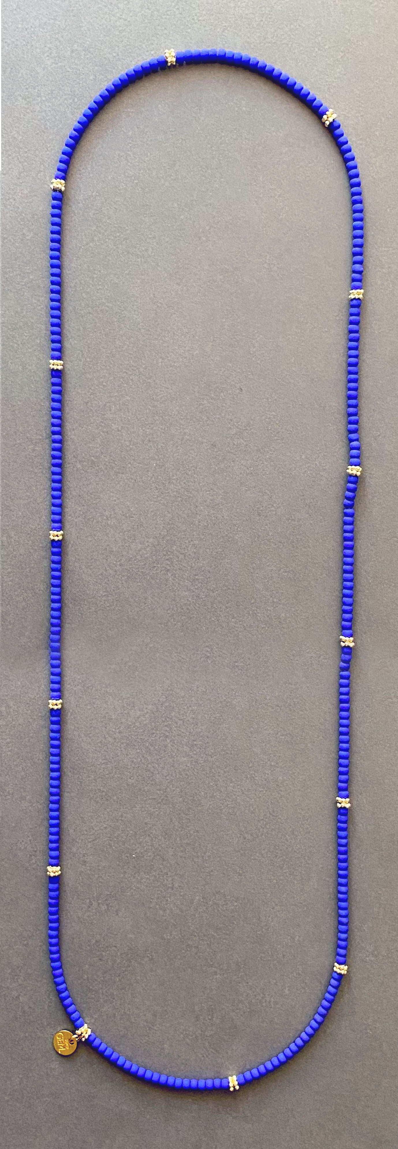 NECKLACE BLUE 80CM