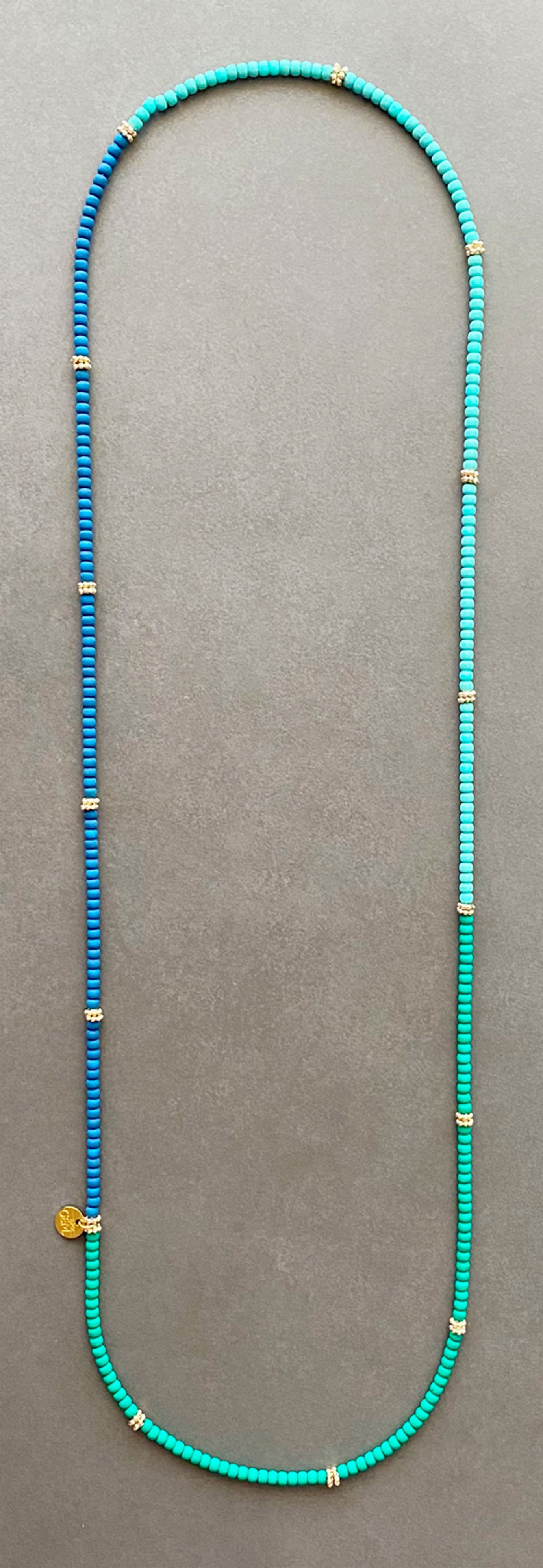 NECKLACE BLUE PEACOCK