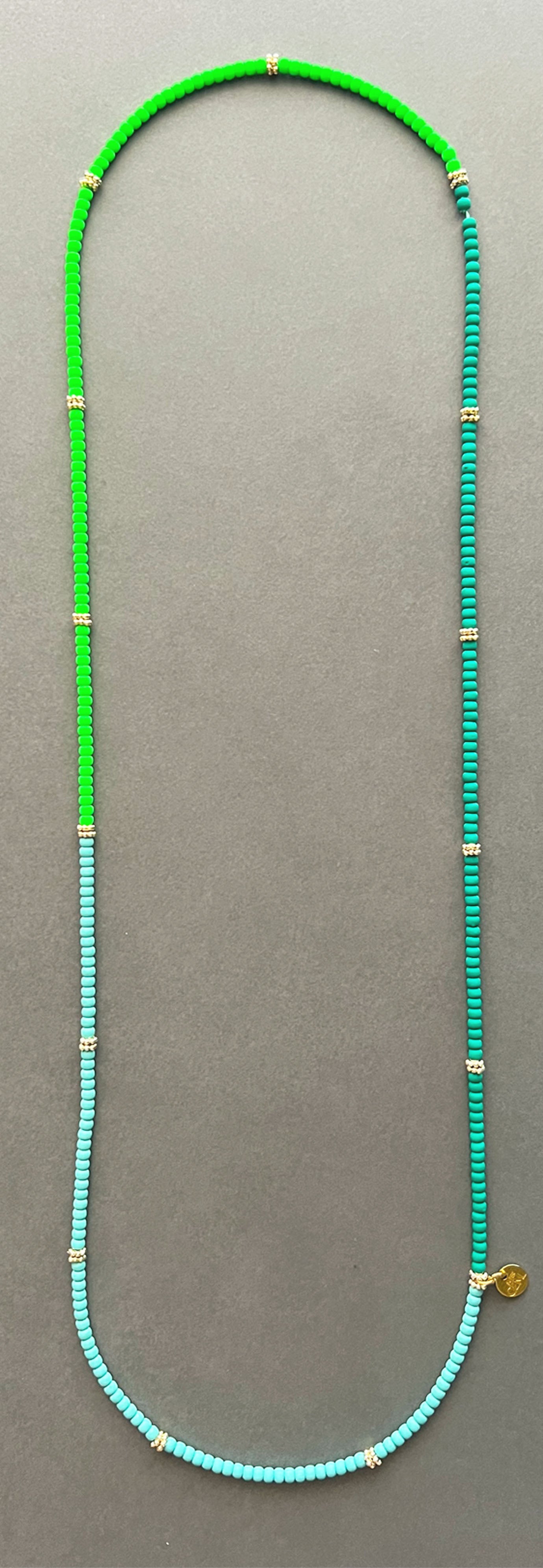NECKLACE GREEN PEACOCK