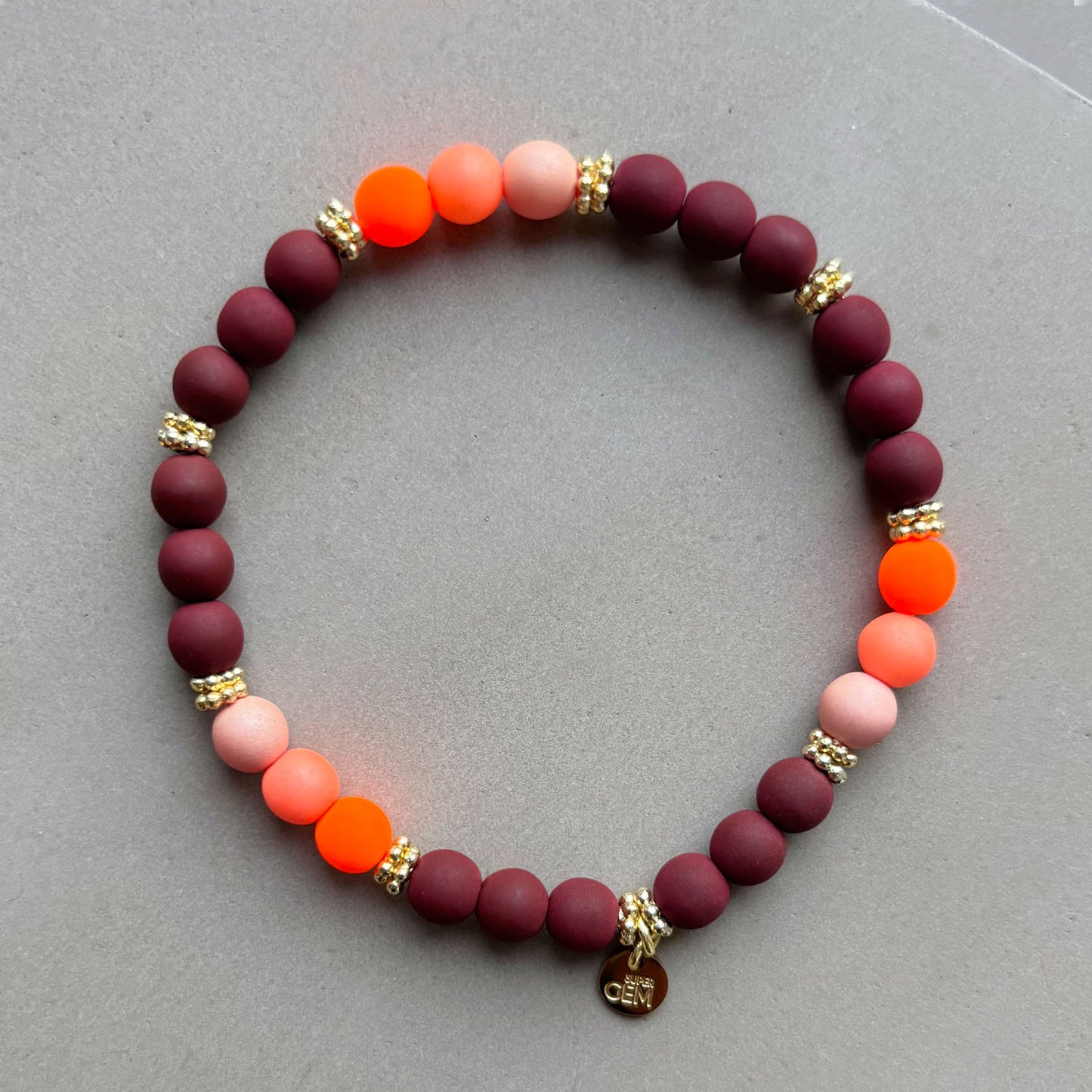 LITTLE HAPPY MAROON ORANGE