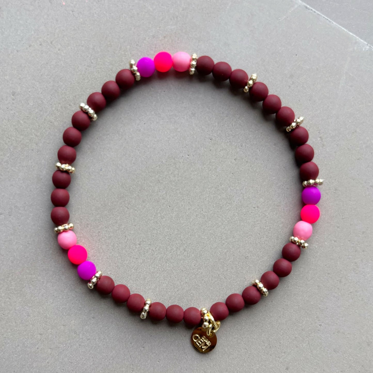 MINI HAPPY MAROON PINK