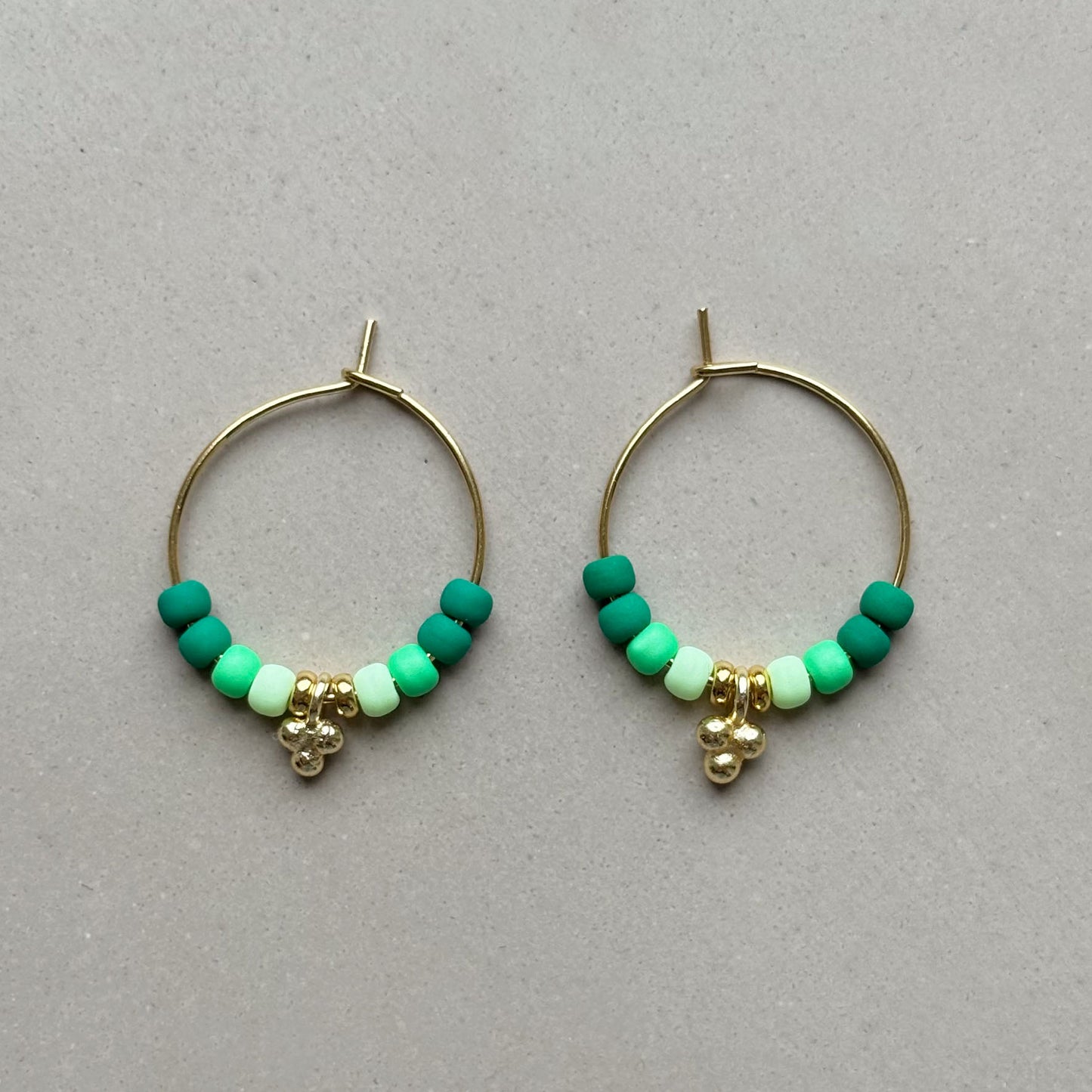 EARRINGS GREEN
