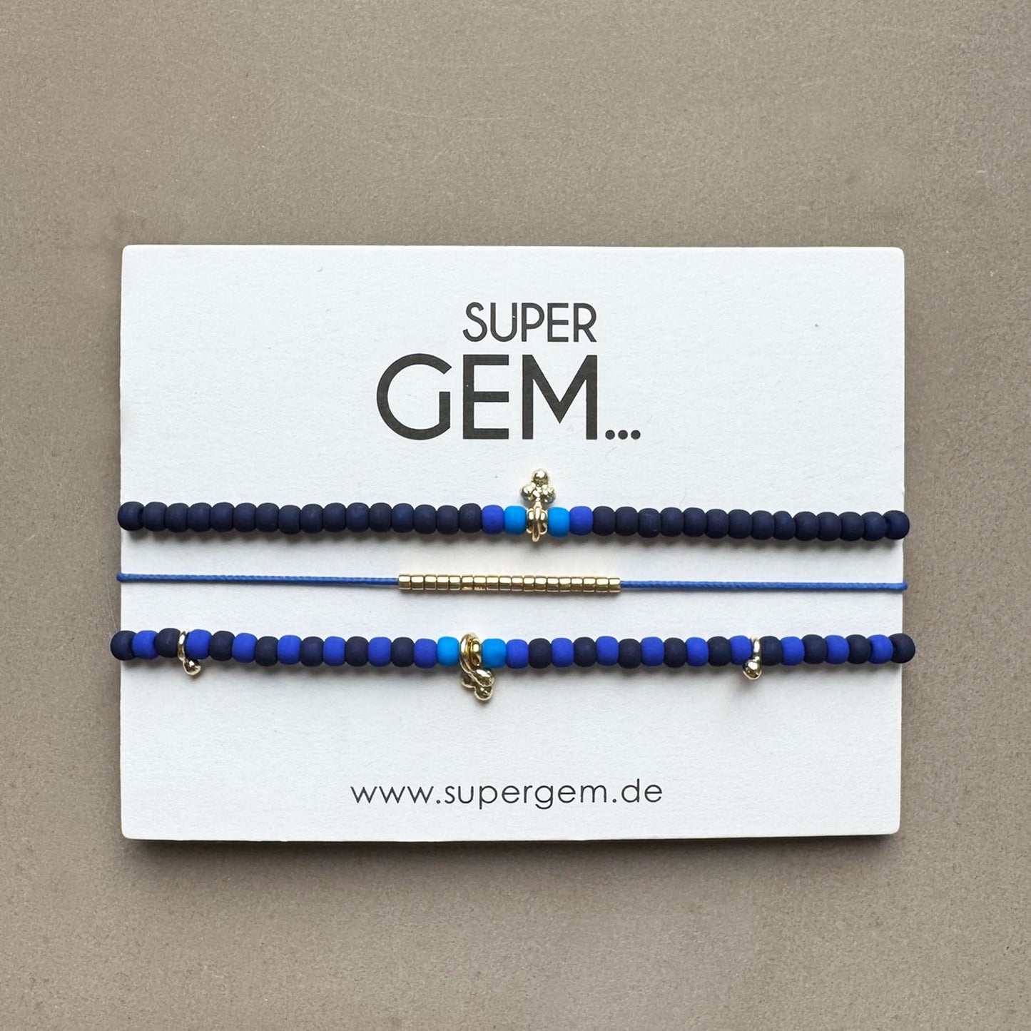 Fadenarmband Blue