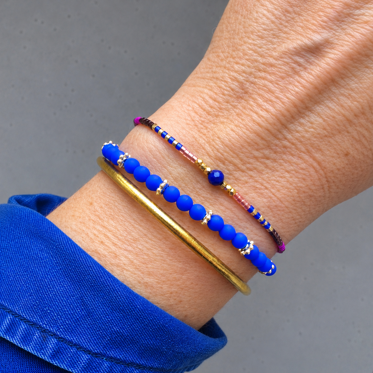 Fadenarmband Blue