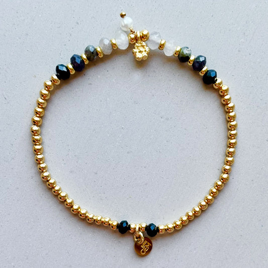 GOLDEN DOTS CHARM BLACK