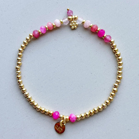 GOLDEN DOTS CHARM PINK