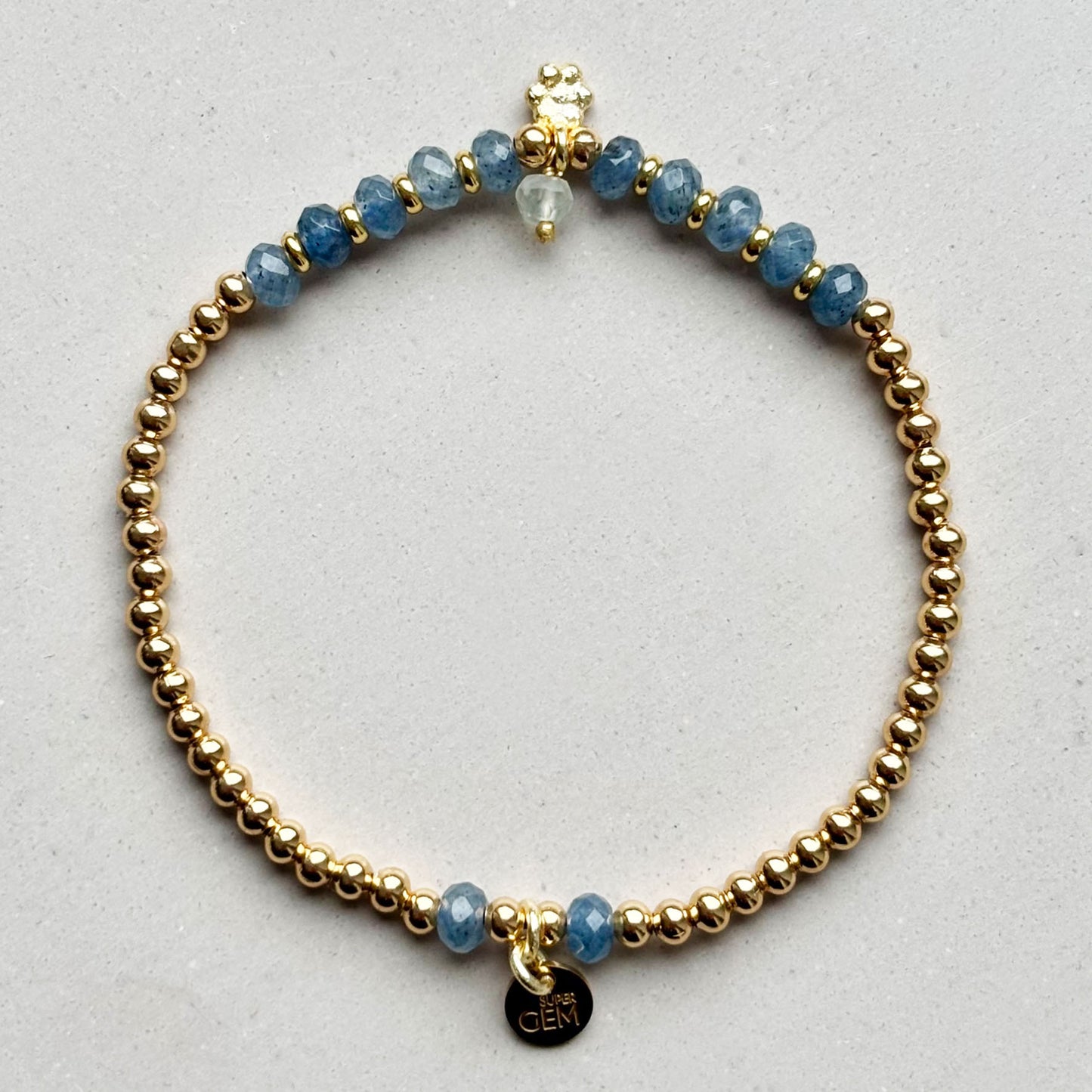 GOLDEN DOTS CHARM LIGHT BLUE