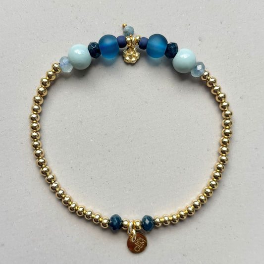 GOLDEN DOTS SORBET BLUE