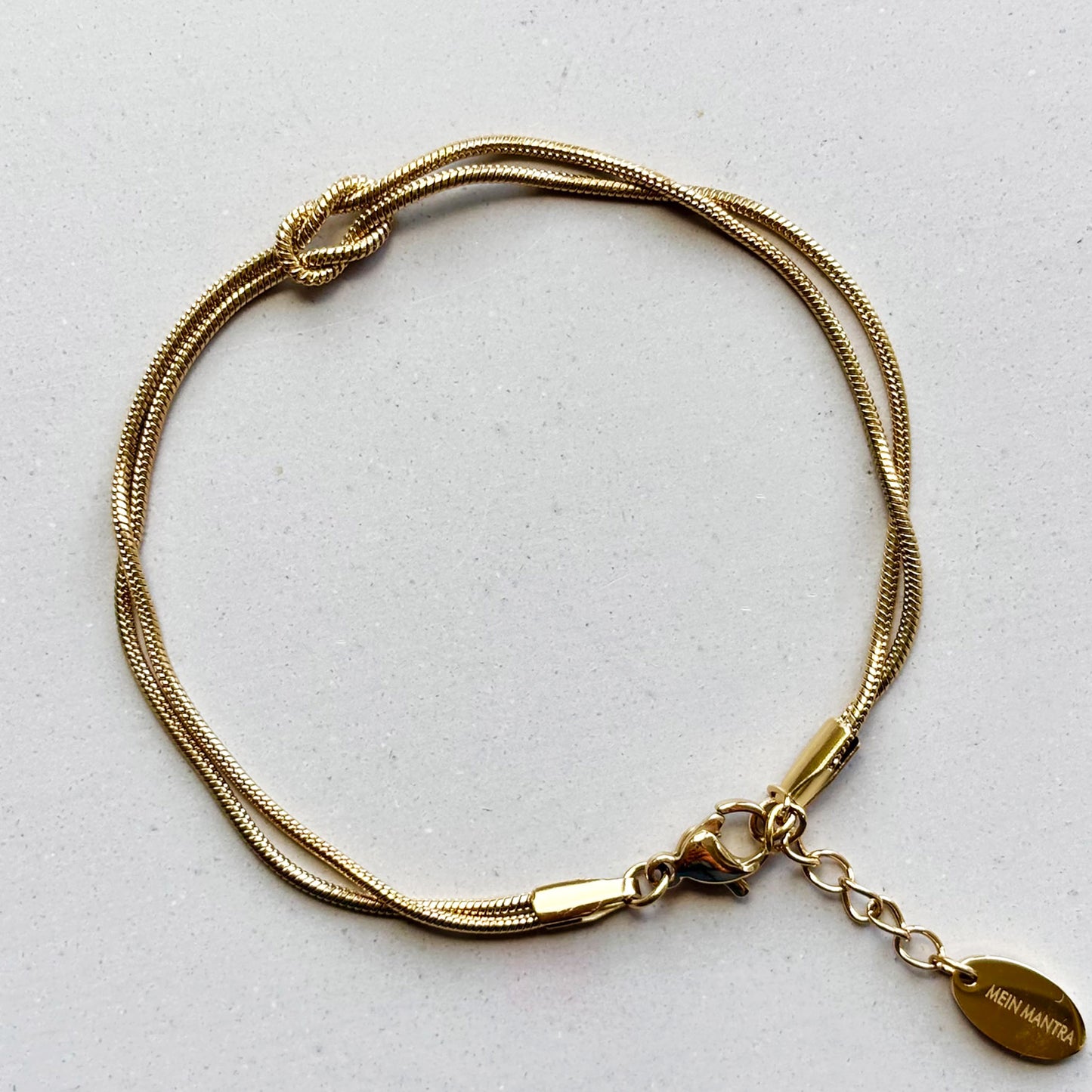 Fine glitter bracelet gold