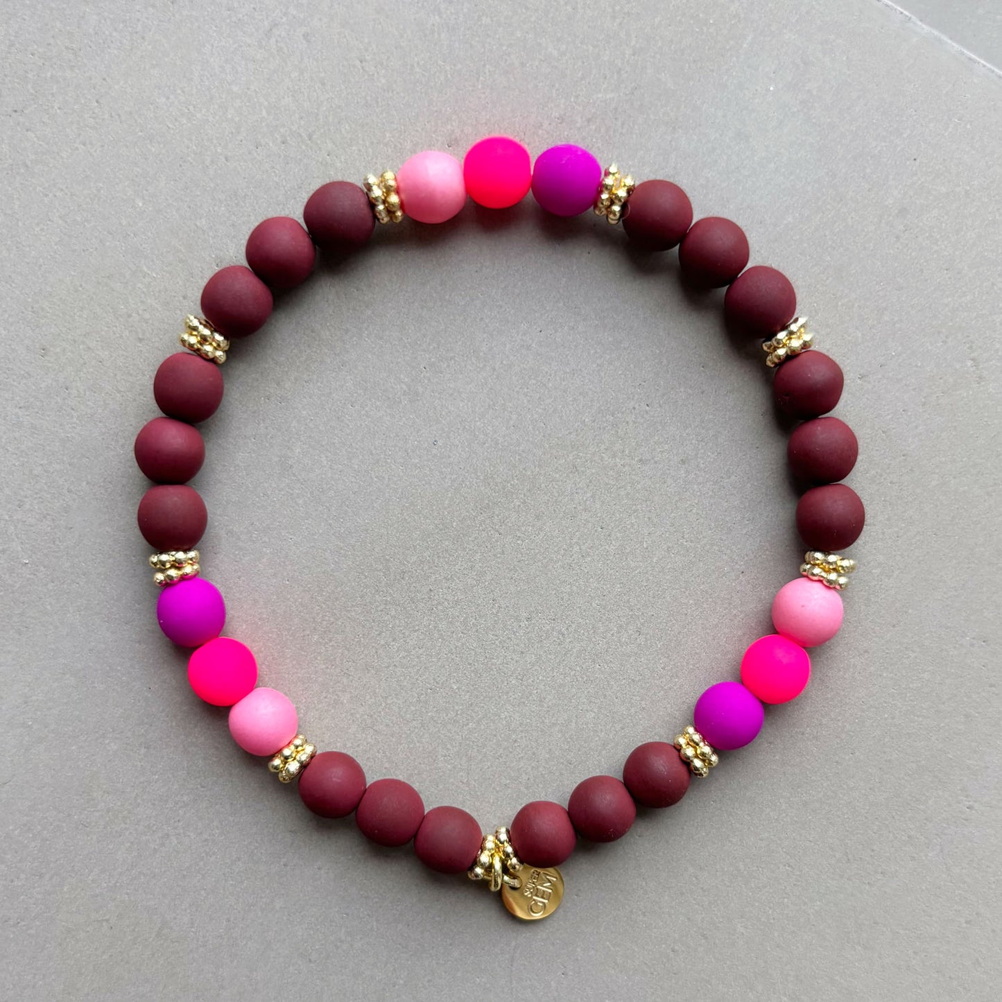 LITTLE HAPPY MAROON PINK