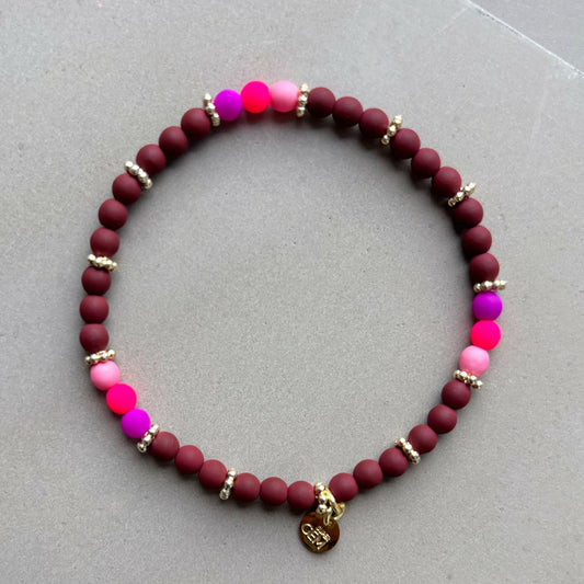 MINI HAPPY MAROON PINK