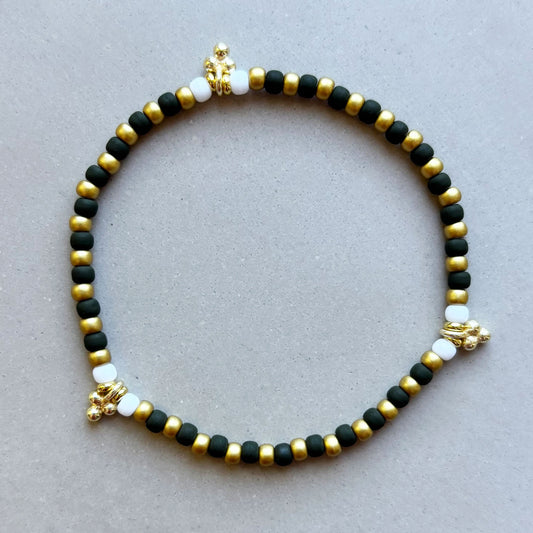 MINI ROC STRIPE BLACK GOLD