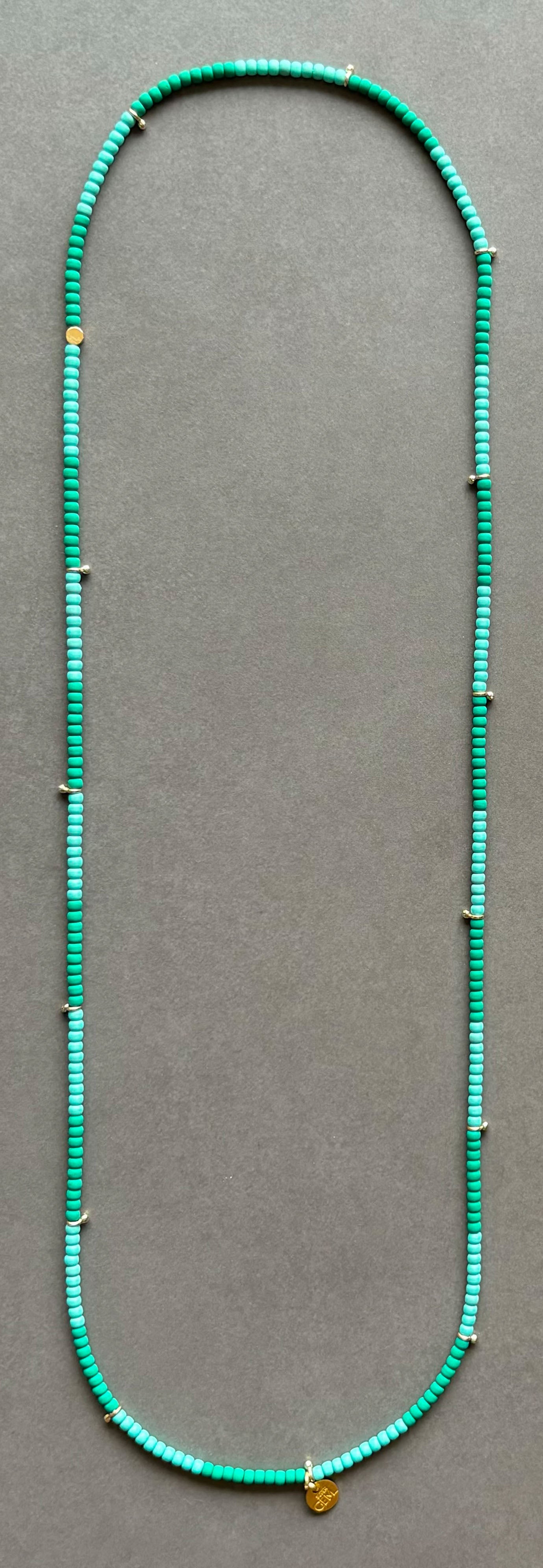 NECKLACE STRIPE PEACOCK