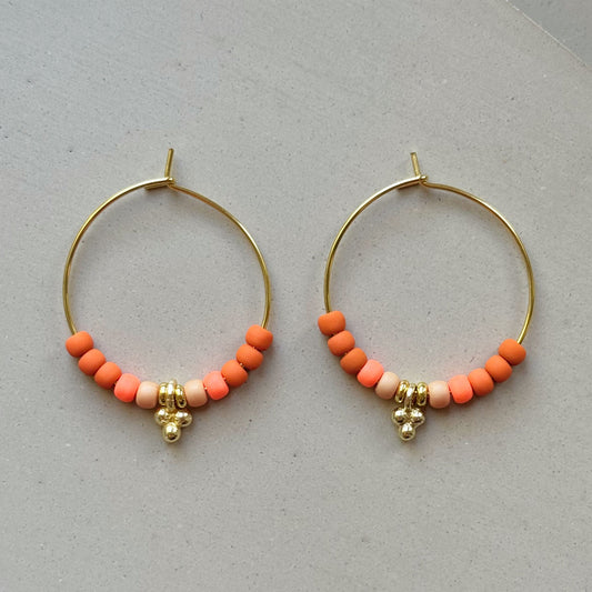 EARRINGS CARAMEL